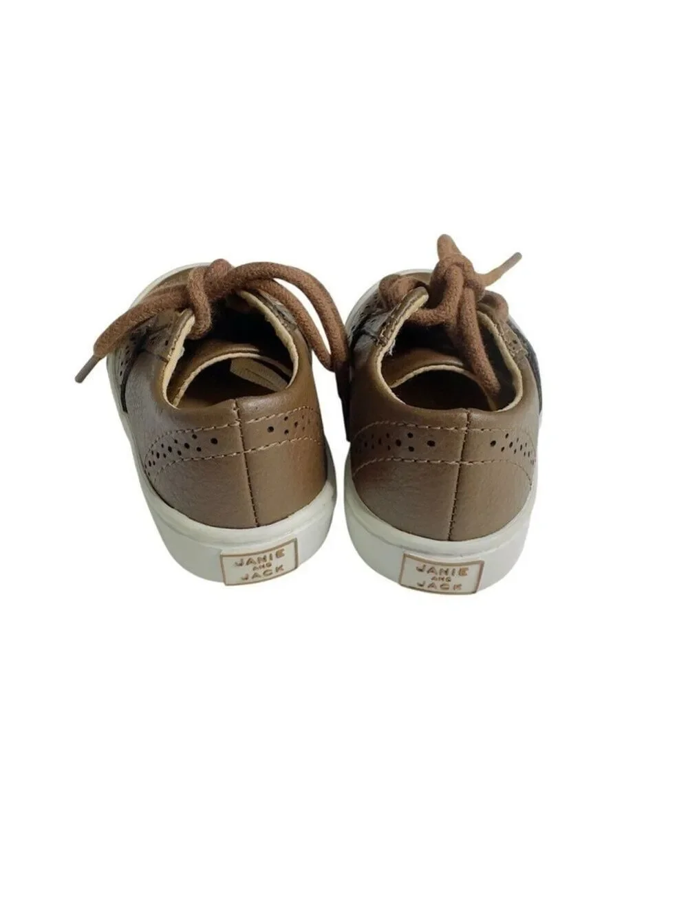 Janie and Jack Toddler Wingtip‎ Sneakers Brown Boys Size 5